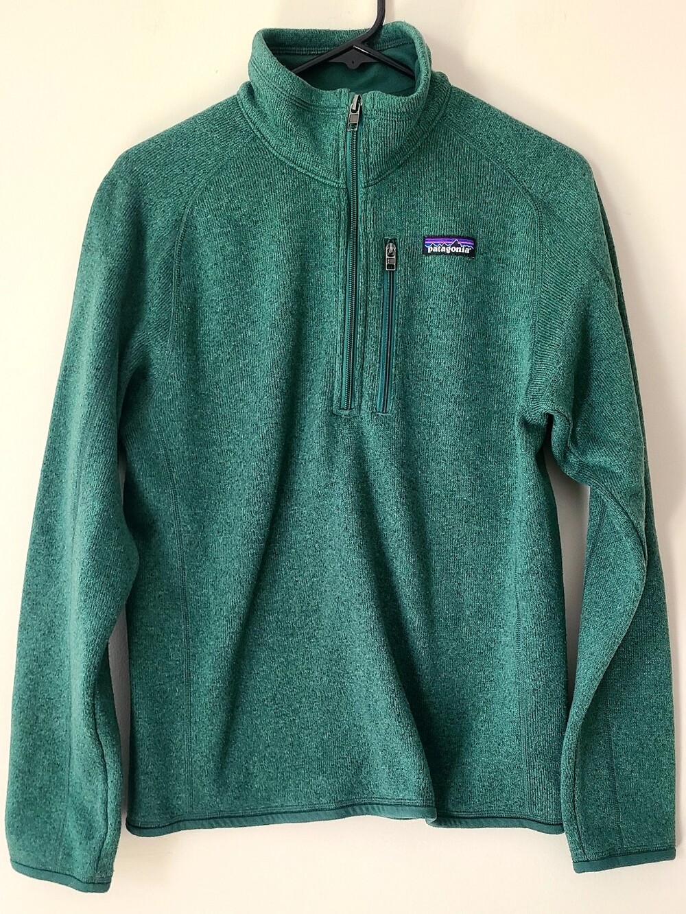 Patagonia Better Sweater 1/4 Zip Fleece Pullover Green Size Small